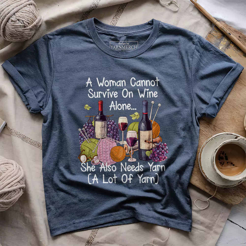 Wine & Yarn Lover T-shirt