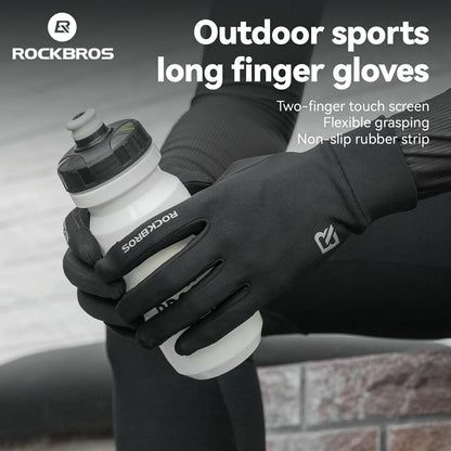 Winter Cycling Gloves Windproof Touch Screen Non-Slip Fleece Lined