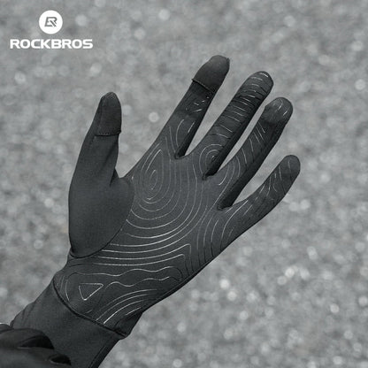 Winter Cycling Gloves Windproof Touch Screen Non-Slip Fleece Lined