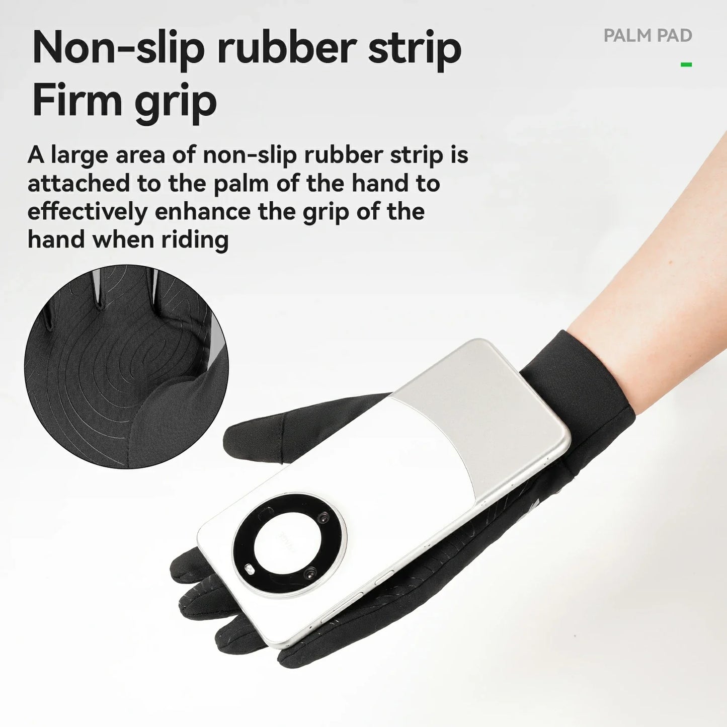 Winter Cycling Gloves Windproof Touch Screen Non-Slip Fleece Lined