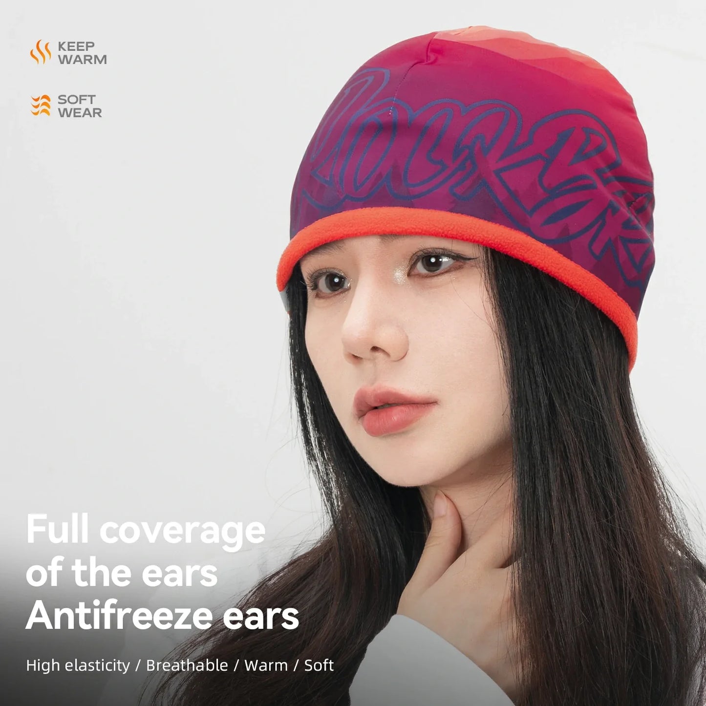 Winter Warm Wool Skull Cap Cycling Breathable for Biking Motorcycling Running