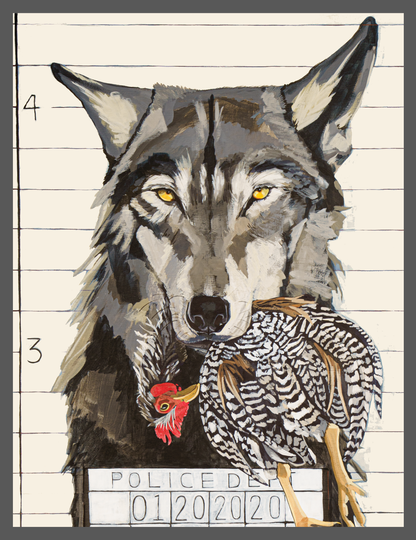 The Usual Suspects: Wolf sticker