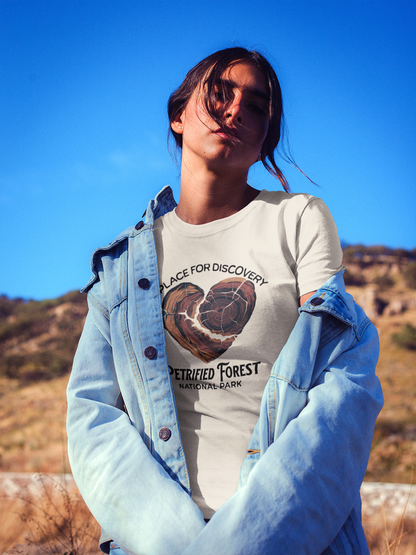 Petrified Forest National Park Unisex Fit Soft T-Shirt Heart Wood