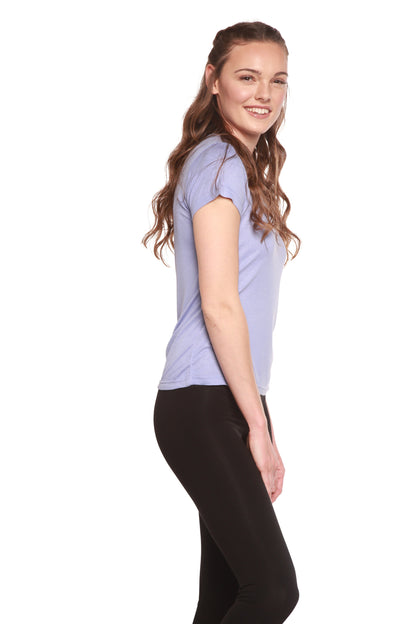 Women's 100% Bamboo Viscose Scoop Neck Short Sleeve T-Shirt