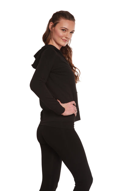 Women's Bamboo French Terry Zip Hooded Sweatshirt