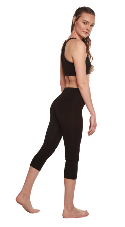 Women's Bamboo Viscose/Cotton Capri Style Leggings