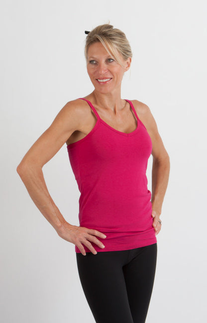 Clearance Women's Bamboo/Cotton Camisole with Shelf Bra