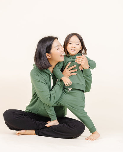 Women's Coziest Hoodie in Moss