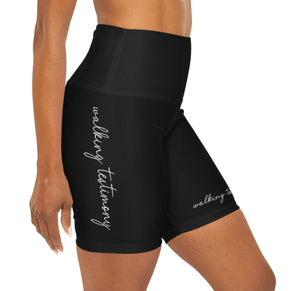 Walking Testimony High-Waisted Yoga Shorts
