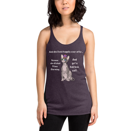 "DITCHED PRINCE CHARMING & GOT A SPHYNX" TANK