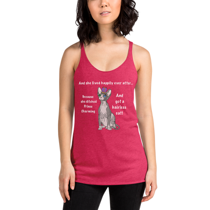 "DITCHED PRINCE CHARMING & GOT A SPHYNX" TANK