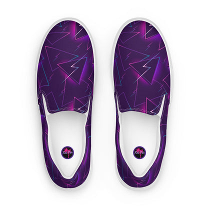 Rad Palm Skate Night Women’s Slip On Canvas Shoes