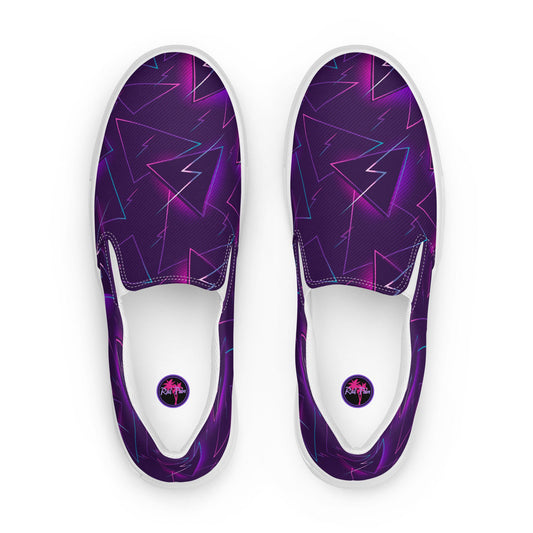 Rad Palm Skate Night Women’s Slip On Canvas Shoes