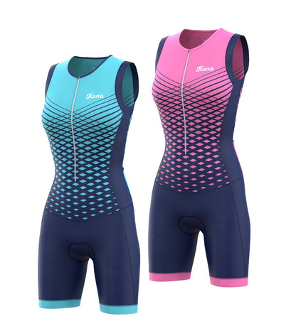 Women’s Team Kona Triathlon Race Suit — Sleeveless Performance Tri Suit