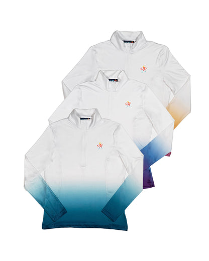 Women's Dip Dye Performance 1/4 Zip Pullover