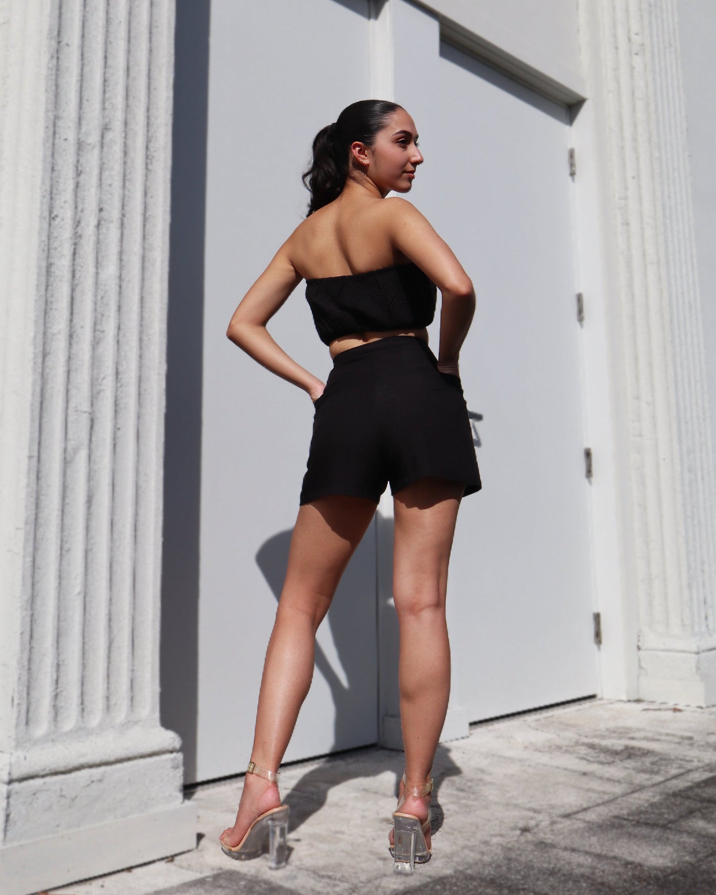 Pocket Wrap Short - Linen