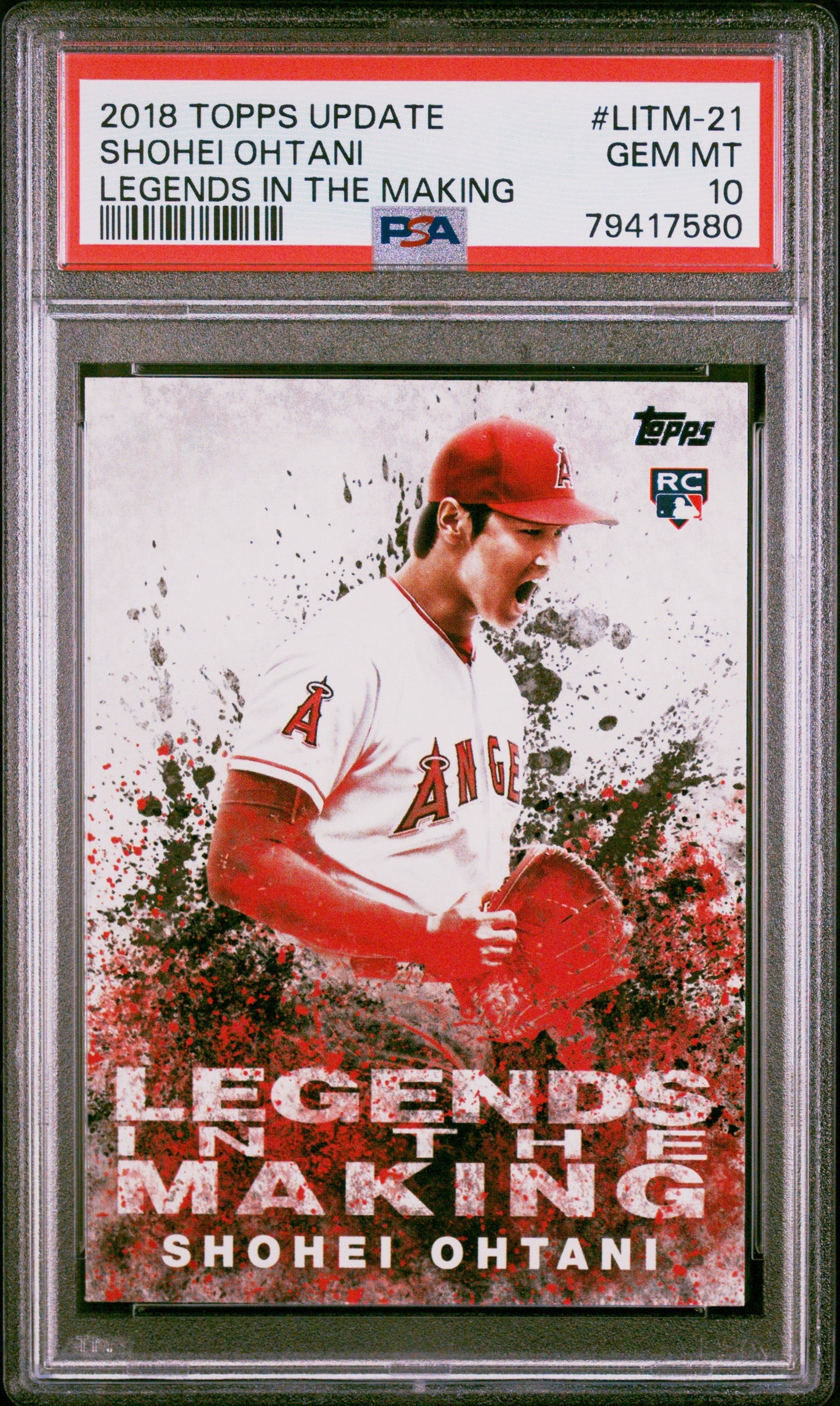 Graded 2018 Topps Update Shohei Ohtani #LITM21 Legends In The Making Rookie RC Baseball Card PSA 10 Gem Mint