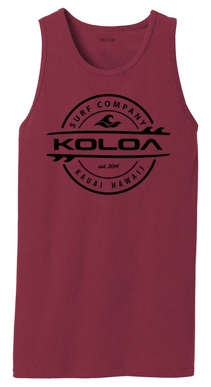 Koloa Thruster Surfboards Pigment-Dyed Tank Top