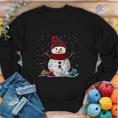 Yarn Snowman Sweatshirt
