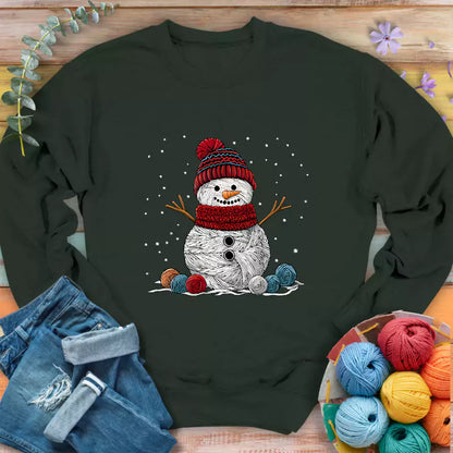 Yarn Snowman Sweatshirt