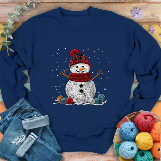 Yarn Snowman Sweatshirt