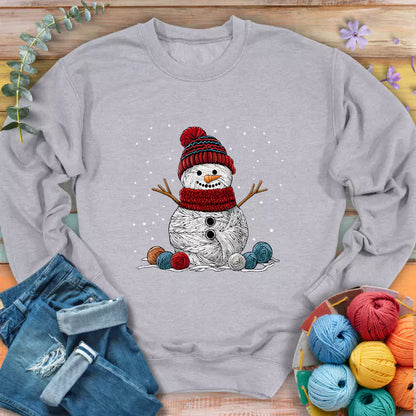Yarn Snowman Sweatshirt