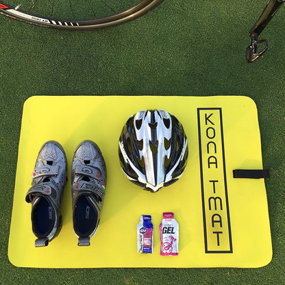 Kona T Mat — Triathlon Transition Mat | Neoprene | 29" x 21.5"