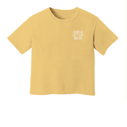 Queso Let's Eat Tacos Washed Tee
