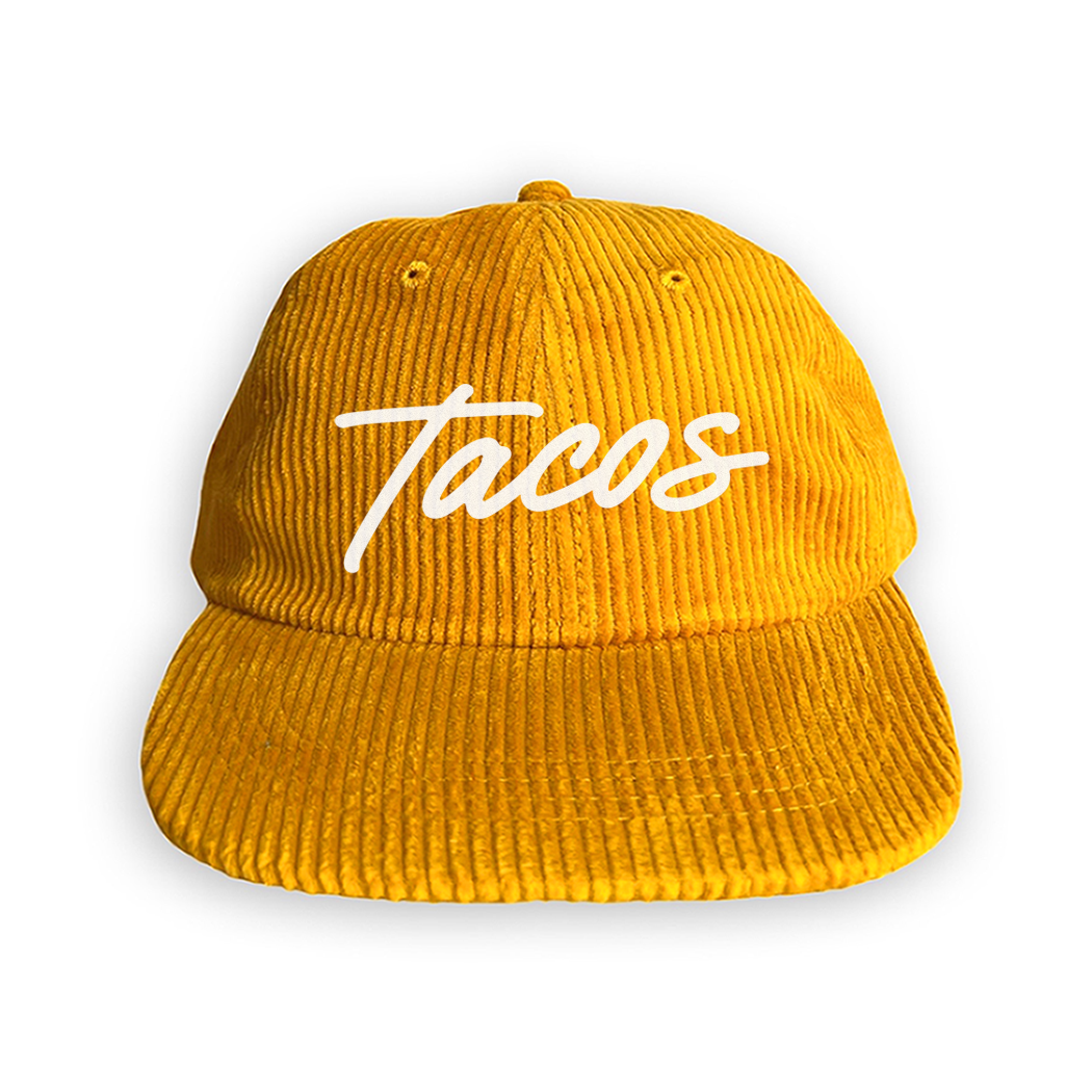 Tacos Cursive Corduroy Cap