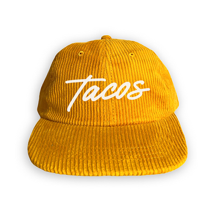 Tacos Cursive Corduroy Cap