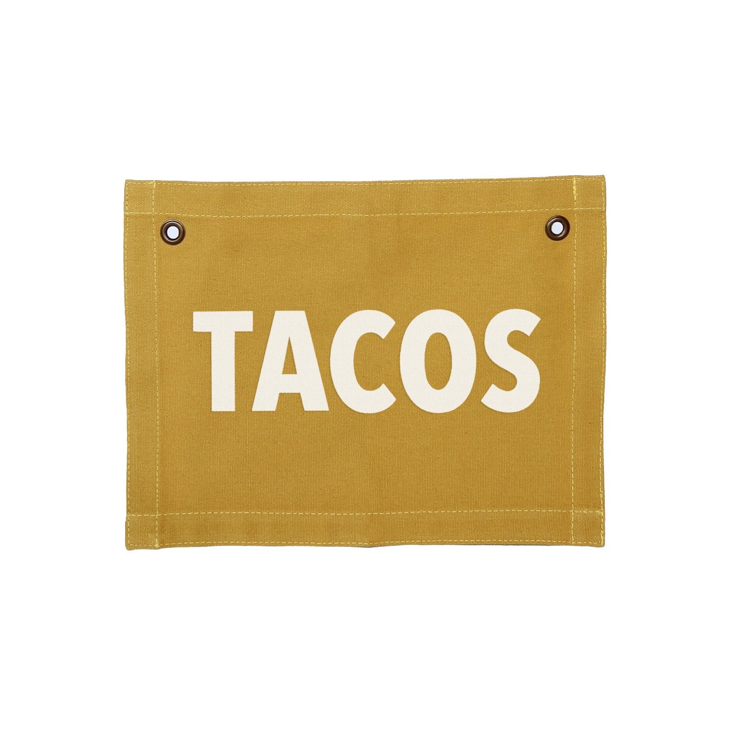 Tacos Small Canvas Flag