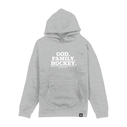 God Family Hockey Youth Hoodie