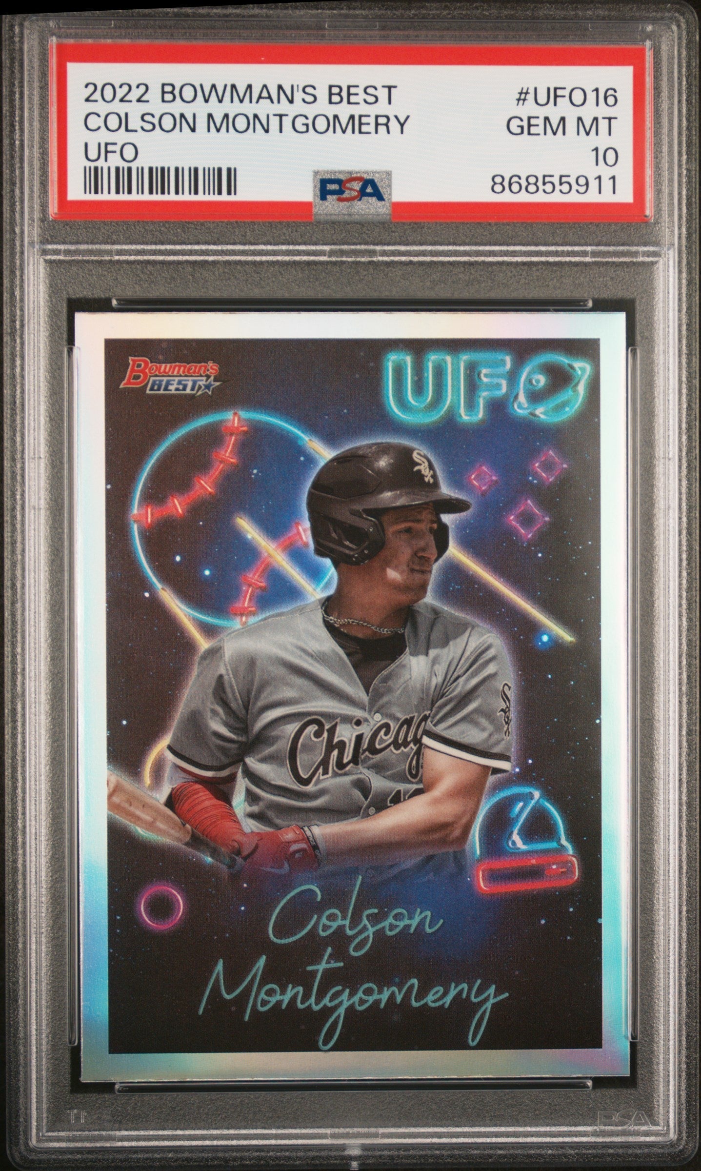 Graded 2022 Topps Bowmans Best Colson Montgomery #UFO16 UFO Rookie RC Baseball Card PSA 10 Gem Mint