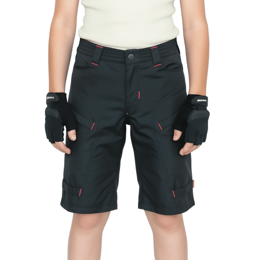 Youth Single Tracker MTB Shorts — Trail-Ready Bike Shorts with Padding