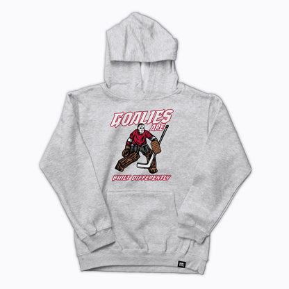 Goalies Are Built Differently Youth Hoodie