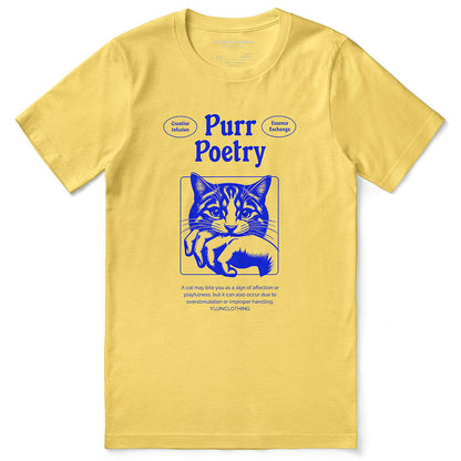Purr Poetry Cat T-Shirt