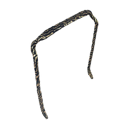Zebra Gold and Black Headband