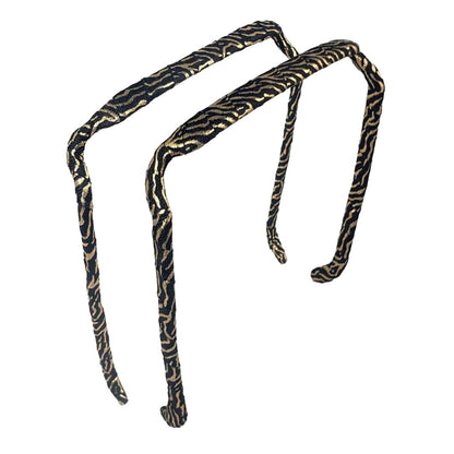 Zebra Gold and Black Headband