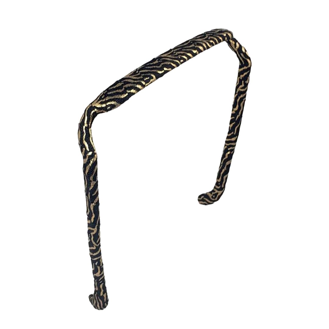 Zebra Gold and Black Headband