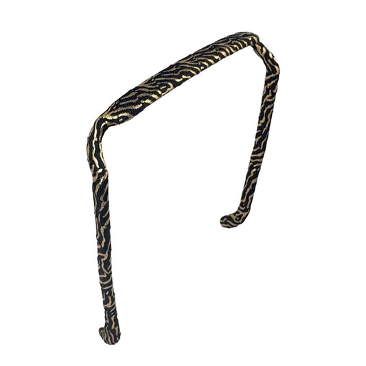 Zebra Gold and Black Headband