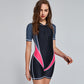 Women's One Piece Lycra Short Sleeve Shorty Wetsuit