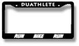 Duathlete License Plate Frame