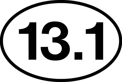 Runner Stickers 13.1 Magnet