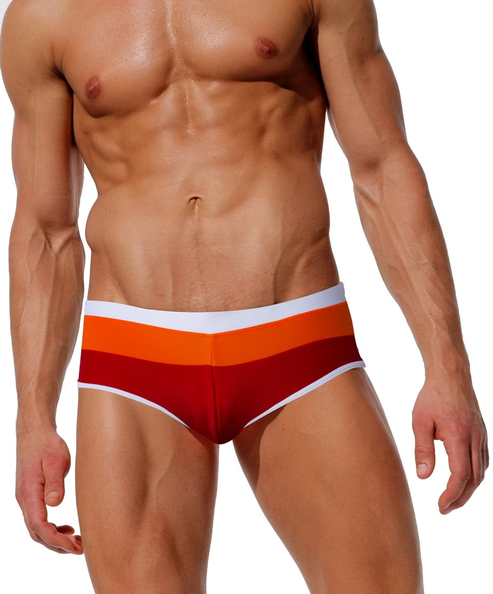 Ang Fou Men's Multicolor Swim Brief