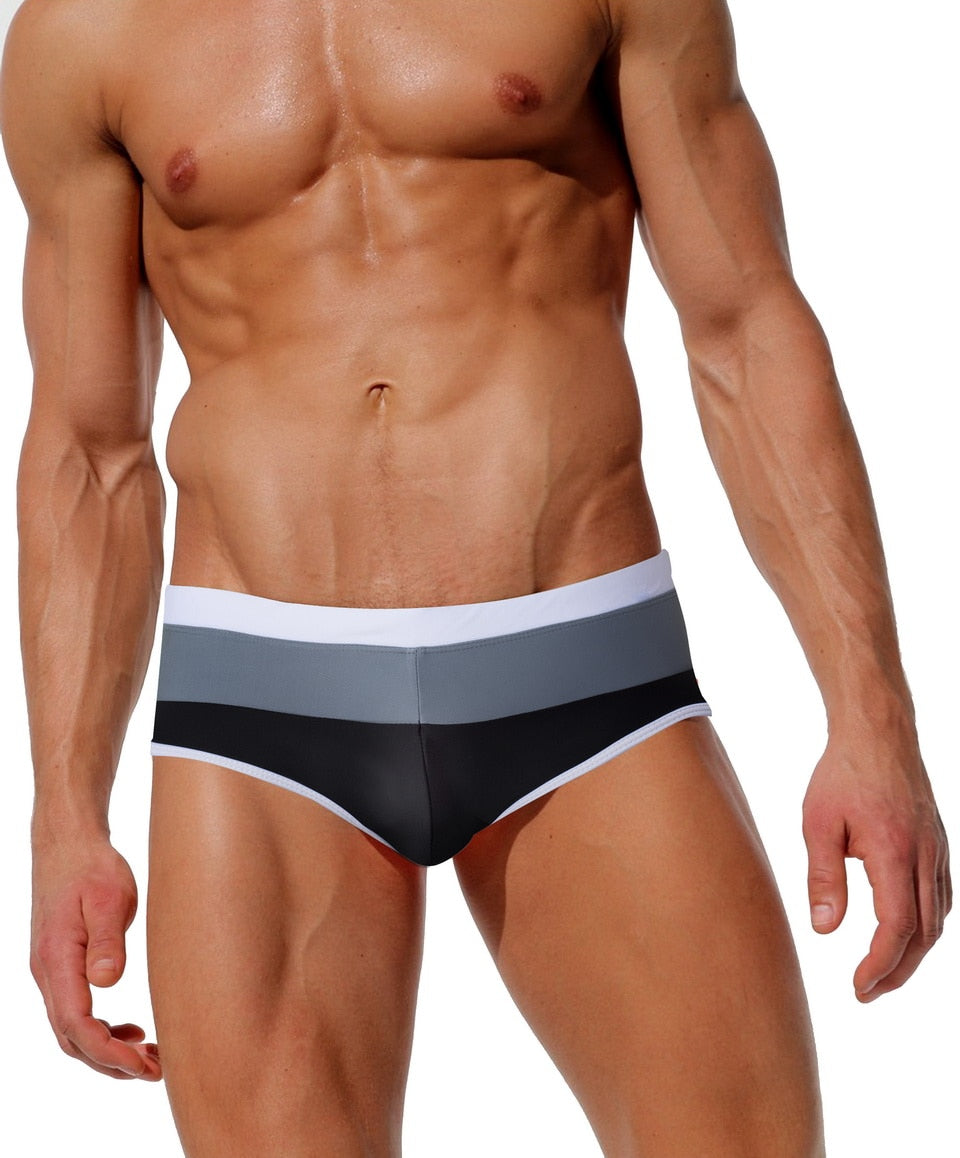 Ang Fou Men's Multicolor Swim Brief