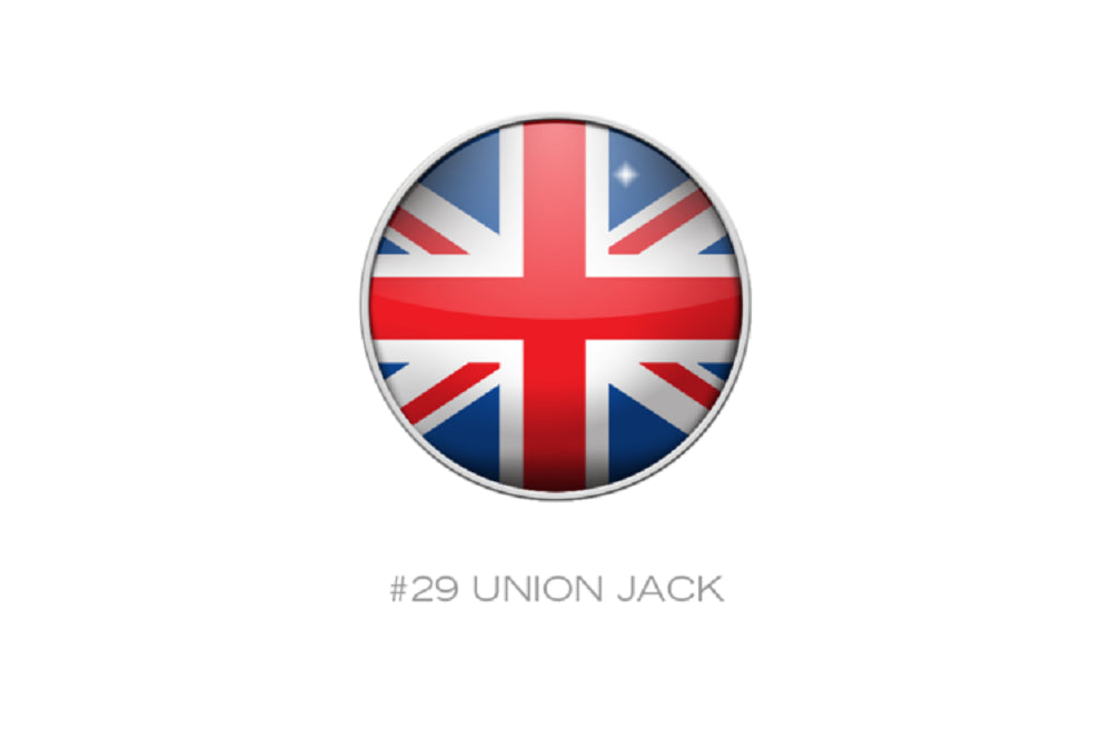 RaceDots: Magnetic Race Number Positioning System 4-Pack (Union Jack)