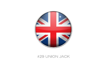 RaceDots: Magnetic Race Number Positioning System 4-Pack (Union Jack)