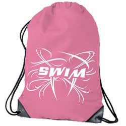 Drawstring Swim Bag - Pink