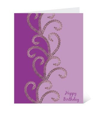 Skeese Greets Purple Passion Birthday Card