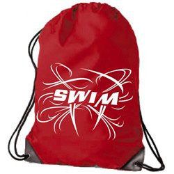 Drawstring Swim Bag - Red